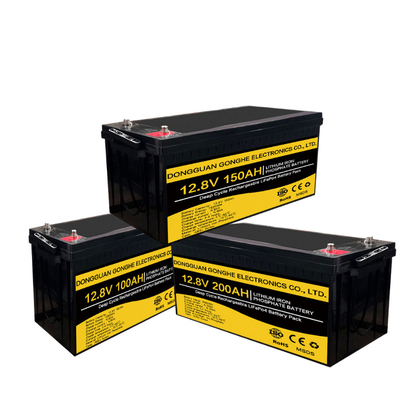 IEC 62619 Baterai Lithium Ion Siklus Dalam 12.8V 100Ah Untuk Tata Surya