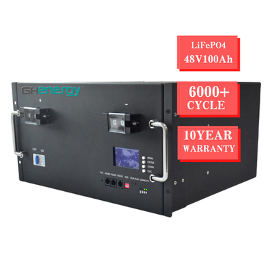 Baterai Lithium Siklus Dalam yang Dapat Digunakan Kembali, Rak Mount 12V Lifepo4 Marine Battery