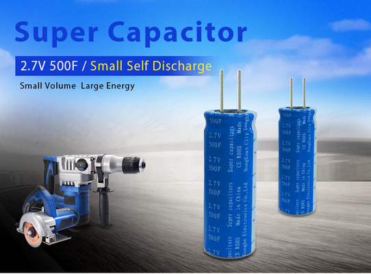 Sel Superkapasitor Elektrolit Bahan Grafena 2.7volt 500farad