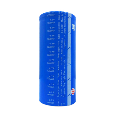 2.7V100000F Baterai Super Kapasitor Isi Ulang Jenis Silinder