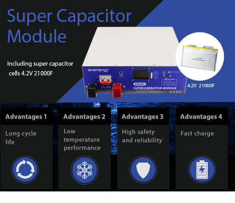 Modul Ultracapacitor 48V Serbaguna BMS, Modul Supercap Graphene 100ah