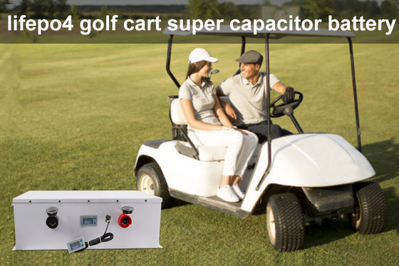 Super Capacitor Bank 48v 5250wh Golf Cart Baterai Jangka Panjang Siklus Hidup Panjang