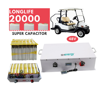 Baterai Golf Cart Super Capacitor 48V 1050WH Graphene Capacitor Pack