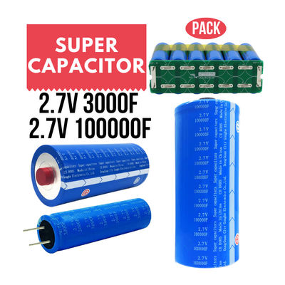 Baterai 2.7V 100000 Graphene Supercapacitor Untuk Penyimpanan Energi Surya 60WH