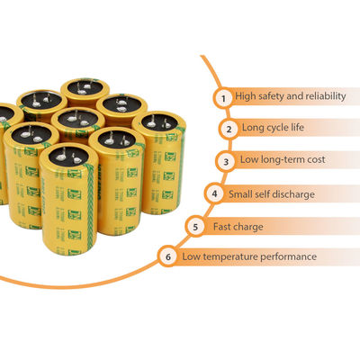 Snap In Supercapacitor Cell , 2,7 Volt 500 Farad Ganti Baterai